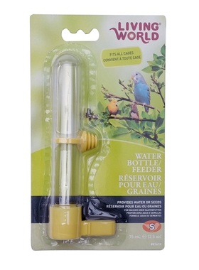 哈根小型鸟玄凤虎皮牡丹圆柱形饮水器/喂食器S 颜色随机 CG鹦鹉