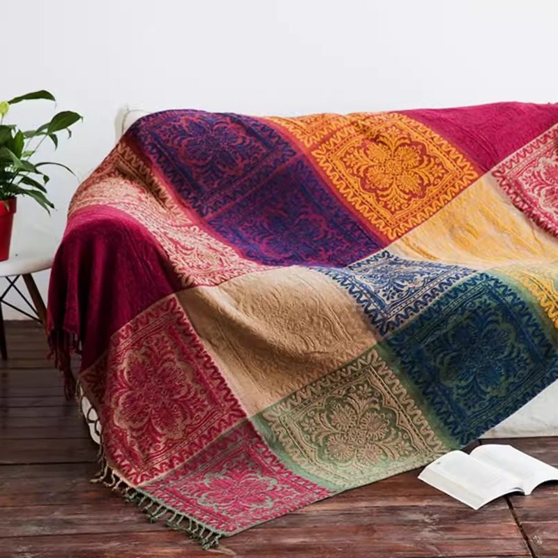 外贸出口沙发巾全盖尼泊尔休闲毯针织布艺沙发套罩盖巾防滑四季,居家布艺,沙发套,淘宝优惠券,粉丝福利购,淘宝优惠卷