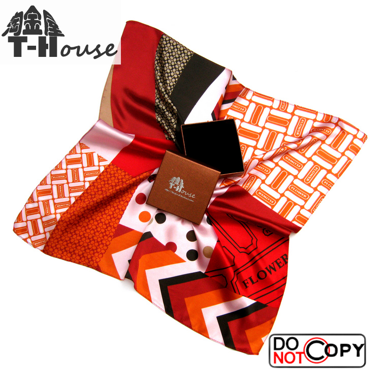 拼色男士精致礼盒小方巾