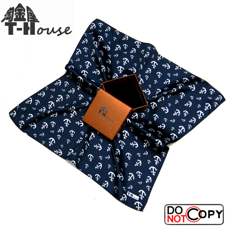 春季男士ns6604船锚海军风丝巾