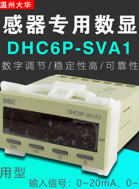 温州大华 DHC6P-SVA1 传感器专用数显表 DP6-SVA1 转速表