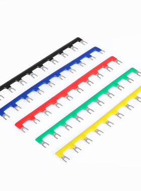 继电器底座汇流排 短接条间距23mm短接片PT/YF08A连接片条10位