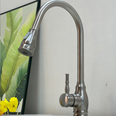 出水拉丝色厨房新款 厨房水龙头抽拉式 冷热双模式