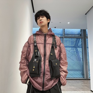 战术包2024潮牌小众情侣战术马甲包街头户外胸包个性 饰包 腰包装