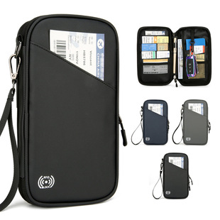 亚马逊证件包跨境防泼旅行零钱收纳卡包大容量商务机票护照包