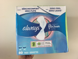 美购现货 Always液体卫生巾270mm量多80片超薄透气无感 整盒发货