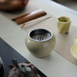 秘色釉建水水孟茶渣斗中式家用水洗零配件陶瓷茶洗