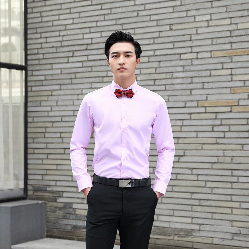 CSC8589P29秋冬款商务男士修身学院风白色正装衬衣正装套装大码,男装衬衫,星座510A-1