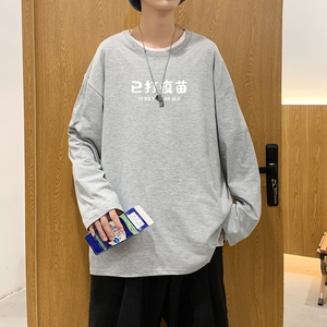 C2619P30男士长袖t恤春季潮牌薄款宽松潮流秋装卫衣服秋衣打底衫图片