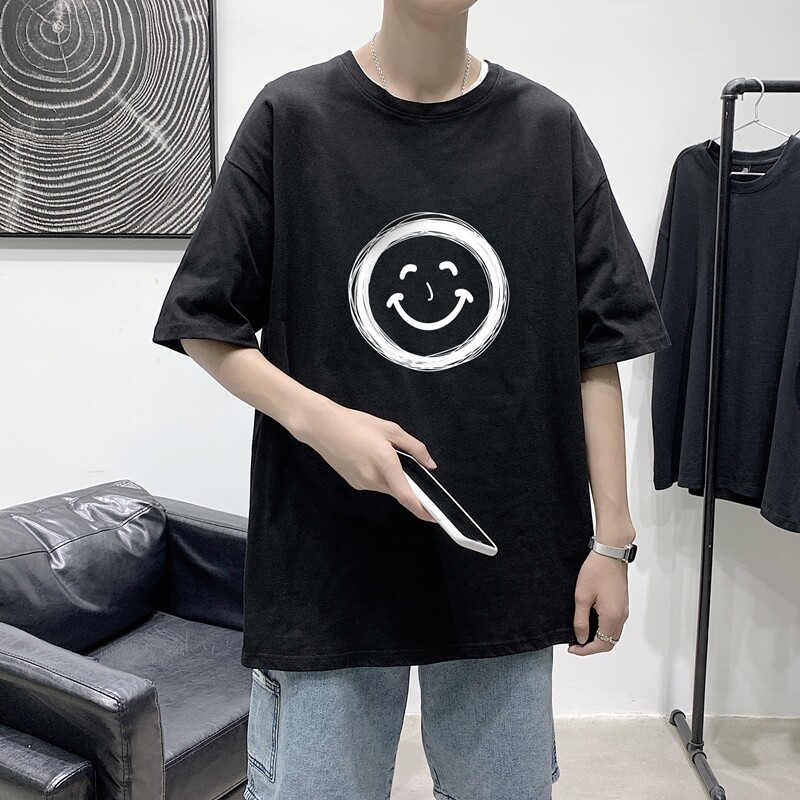 2021港风夏季宽松男女情侣短袖T恤XZ1102-1-T1680-P25,男装T恤,星座510A-1