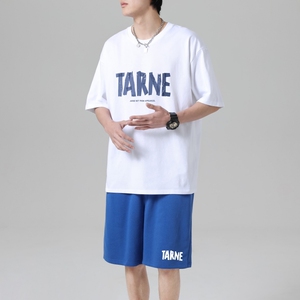 TZ3513装轻奢时尚感男士短袖t恤男夏季薄款潮牌短裤休闲运动套图片