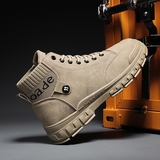 X2500P42马丁靴男2022新款韩版高帮鞋英伦户外工装靴子透气运动鞋，男鞋马丁靴，星座614-1