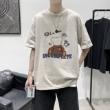 2021港风夏季宽松男女情侣短袖T恤XZ1102-1-T1708-P25，男装T恤，星座510A-1