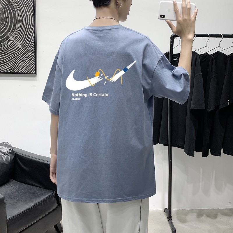 2021港风夏季宽松男女情侣短袖T恤 XZ1102-1-T1675-P25图片