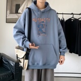 L2556P48秋季上新休闲连帽百搭韩潮外套卫衣男情侣装连帽卫衣，男装卫衣，星座510A-1
