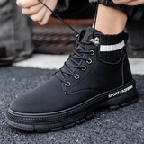 X2723P38秋季复古工装靴休闲沙漠战狼靴新款男马丁靴潮流新款男鞋，男鞋马丁靴，星座614-1