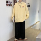 MD2809P55印花毛衣男秋季潮牌ins宽松慵懒高领针织衫潮流圆领线衣，男装针织衫/毛衣，星座510A-1