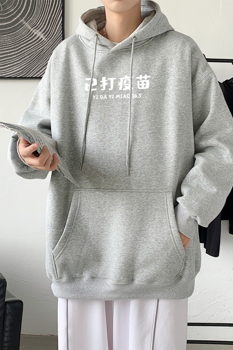 L2429P48秋卫衣2022秋新款港风ins连帽套头印花卫衣外套学生男女,男装卫衣,星座510A-1