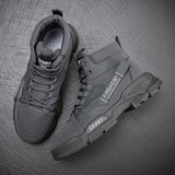 X2520P42秋新款韩版高帮男鞋男增高工装百搭潮靴子男靴复古马丁靴，男鞋马丁靴，星座614-1