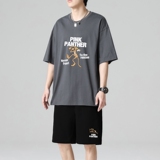 TZ3511休闲运动套装轻奢时尚感男士短袖t恤男夏季薄款潮牌短裤，男装休闲套装，星座510A-1