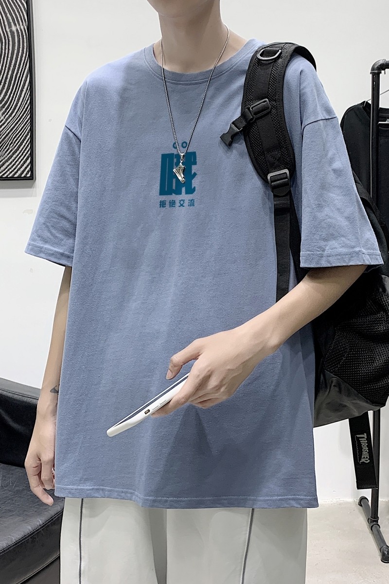 T2282P25港风室内短袖t恤男ins潮牌小众宽松夏季半袖衣服原宿港风,男装T恤,星座510A-1