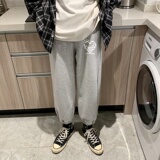 KD3457长裤2022春夏新款港风长麦穗裤绳裤拼接休闲裤小脚卫裤，男装休闲裤，星座510A-1