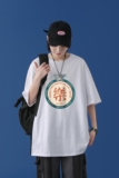 T1677P25@中性风夏装新款简单字母印花宽松版圆领短袖T恤，男装T恤，星座510A-1