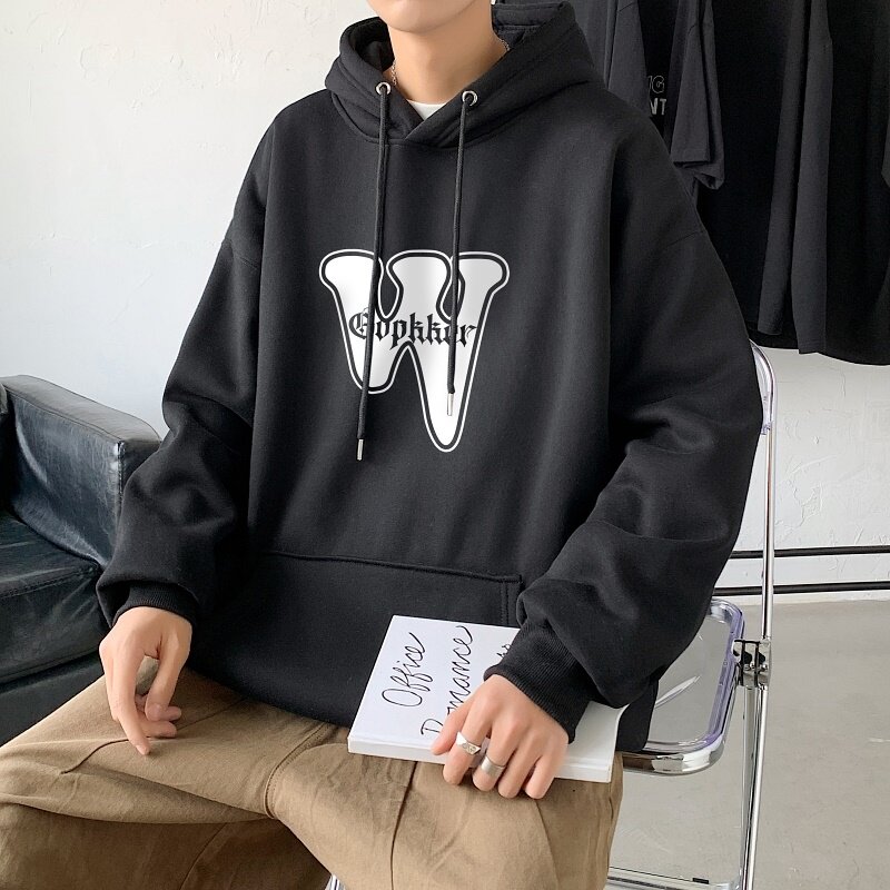 LD5673P38新款潮牌ins宽松男装秋装上衣服男生连帽外套卫衣男士,男装卫衣,星座510A-1
