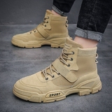 X2436P39秋冬新款马丁靴复古风高帮男士靴子男英伦战狼工装靴子，男鞋马丁靴，星座614-1