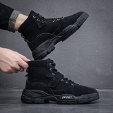 X2436P39秋季复古工装靴休闲沙漠战狼靴新款男马丁靴潮流新款男鞋，男鞋马丁靴，星座614-1