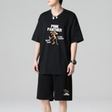 TZ3511轻奢时尚感男士短袖t恤男夏季薄款潮牌短裤休闲运动套装，男装休闲套装，星座510A-1