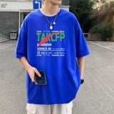 T3355P25落肩款宽松T恤克莱因蓝T仓库一件起正常配送中男港风T恤，男装T恤，星座510A-1