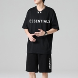 TZ3883轻奢时尚感男士短袖t恤男夏季薄款潮牌短裤休闲运动套装，男装休闲套装，星座510A-1
