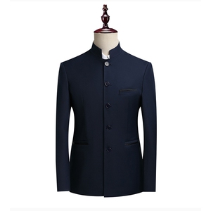 XZ8613P80西服立领外套西装伴郎服男上班新郎结婚套装正装礼服图片
