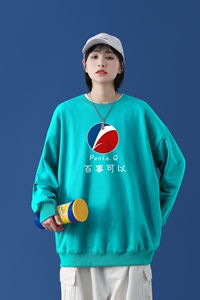 Y2462P38中性模特秋季新款动漫圆领卫衣男潮流宽松青少年休闲外套图片