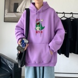 L2850P48秋季上新休闲连帽百搭韩潮外套卫衣男情侣装连帽卫衣，男装卫衣，星座510A-1