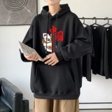 L2415P48秋外套学生男女卫衣2022秋新款港风ins连帽套头印花卫衣，男装卫衣，星座510A-1