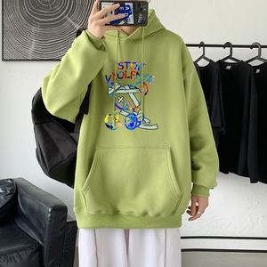 L2613P48秋冬新款卫衣男装宽松港风日系外套连帽衣服宽松卫衣