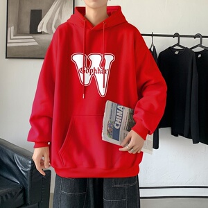 LD5673P38连帽外套卫衣男士新款潮牌ins宽松男装秋装上衣服男生图片
