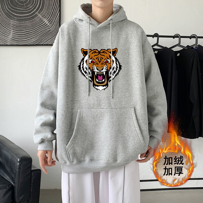 L2894P65潮流元素潮趣加绒加厚连帽印花常规款连帽卫衣男图片