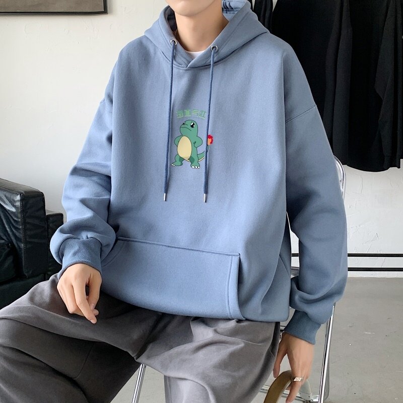 L2887P65秋装2023新款加绒加厚连帽学生潮流男女情侣连帽卫衣,男装卫衣,星座510A-1