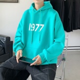 LD5670P38抽绳连帽卫衣2023秋季新款男百搭宽松设计感男个性印花，男装卫衣，星座510A-1