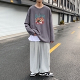 C2621P30男士长袖t恤春季潮牌薄款宽松潮流春装卫衣服春衣打底衫，男装T恤，星座510A-1