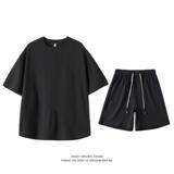 TZS8410特P45夏季新款男士休闲运动套装短袖短裤两件套男装，男装休闲套装，星座510A-1