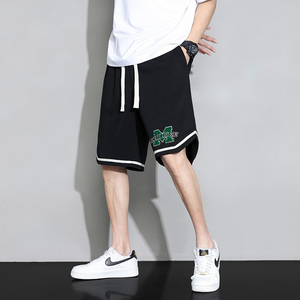 DK6966P35黑地板 华棉短裤篮球大码宽松户外时尚休闲夏季短裤男图片