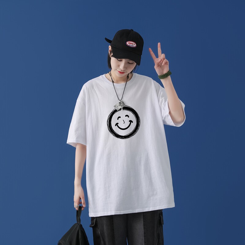 T1681P25/2022新款潮嘻哈印花T恤男潮牌宽松百搭T,男装T恤,星座510A-1