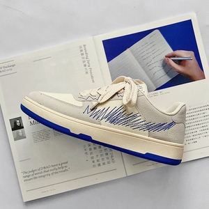男鞋潮流SHOES小众板鞋德迅潮鞋INS休闲运动森系港风帆布图片