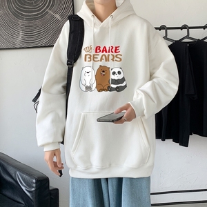 L2832P482023秋新款港风ins连帽套头印花卫衣外套学生男女图片