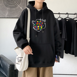 L2409P48秋装2022新款潮趣印花学生潮流男女情侣连帽卫衣图片