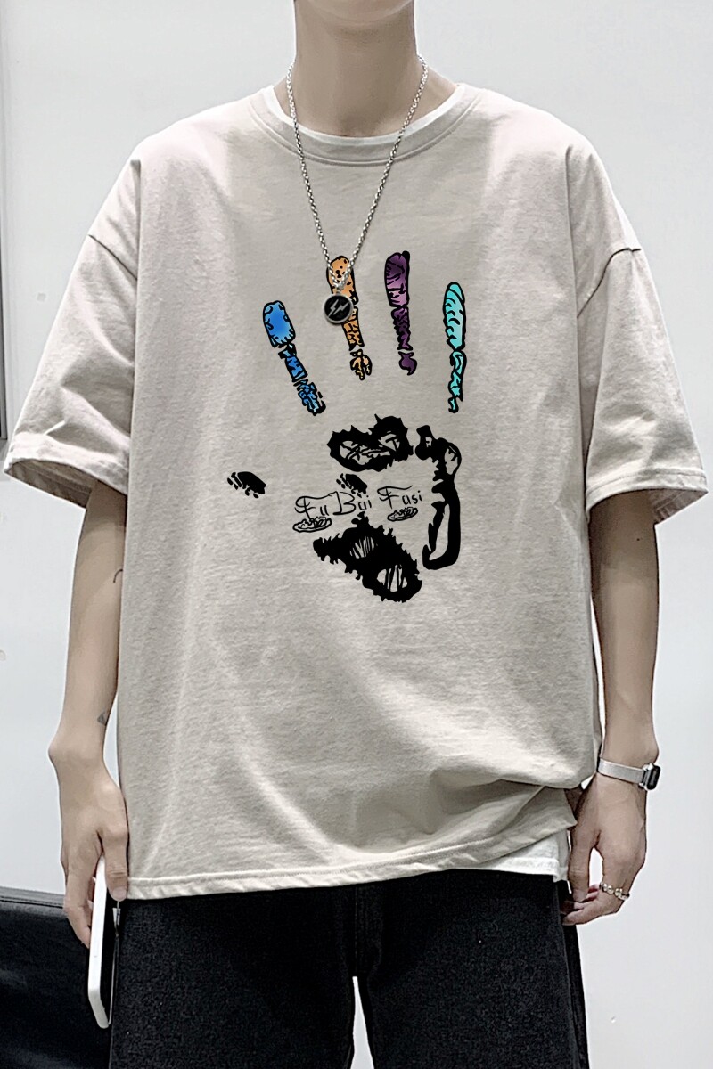 T2228P25港风室内男士t恤短袖ins潮牌潮流夏季薄款上衣服港风宽松,男装T恤,星座510A-1